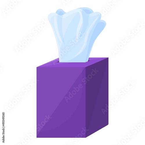 Clean box tissue icon. Cartoon of clean box tissue vector icon for web design isolated on white background