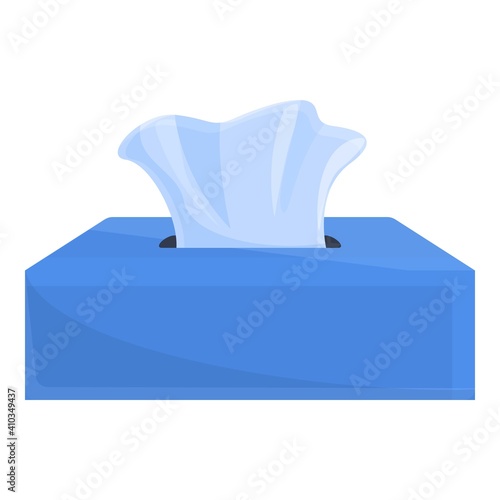 Car tissue box icon. Cartoon of car tissue box vector icon for web design isolated on white background