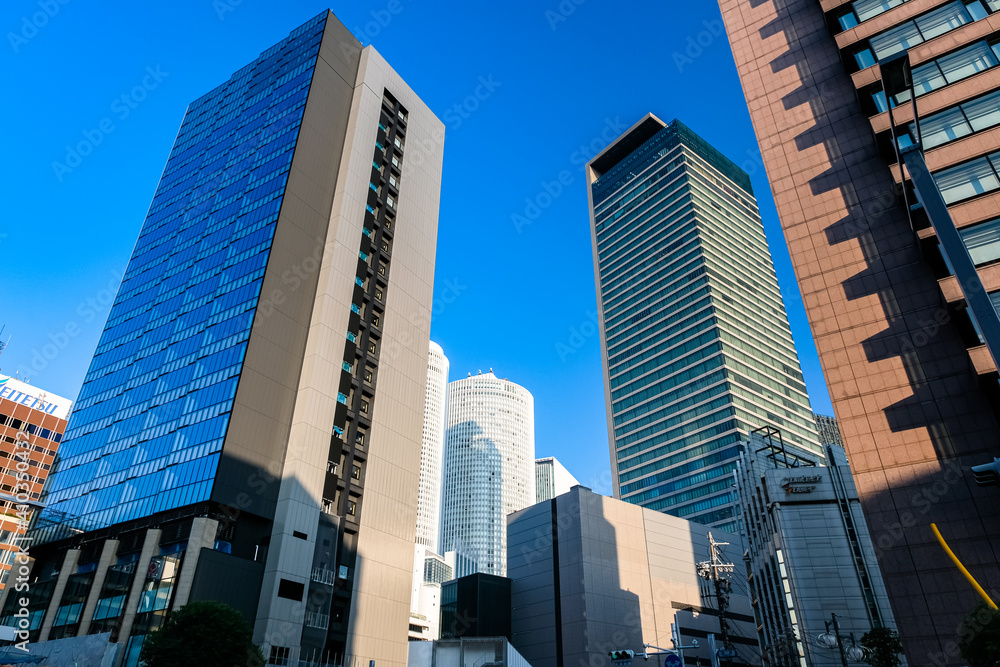 愛知県名古屋市 名古屋駅前の高層ビル群