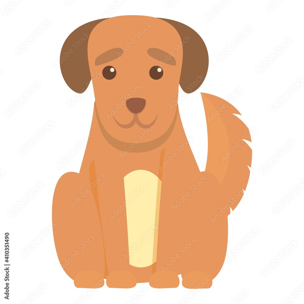 Playful dog mammal icon. Cartoon of playful dog mammal vector icon for web design isolated on white background Playful dog mammal icon. Cartoon of playful dog mammal vector icon for web design isolated on white background