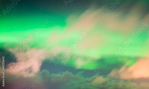 Beautiful Aurora Borealis northern lights