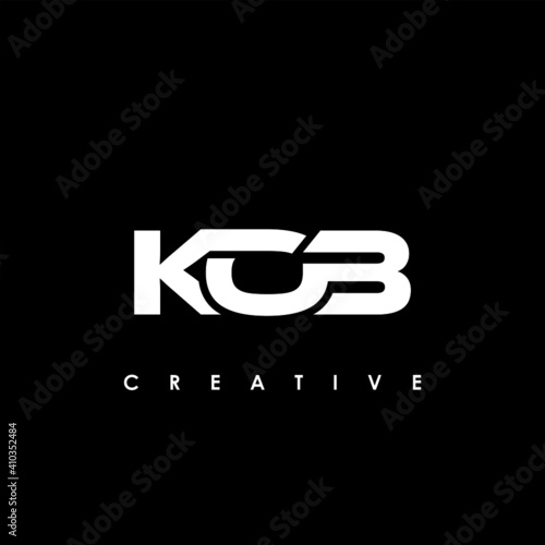 KOB Letter Initial Logo Design Template Vector Illustration