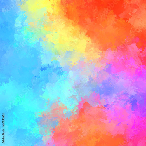 Creative abstract painting. Background with artistic brush strokes. Colorful and vibrant illustration. Painted art.