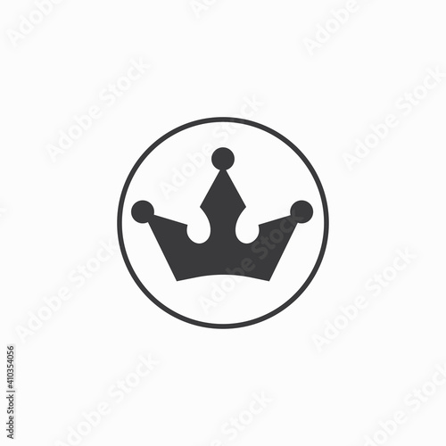 Crown icon vector logo clip art illustration
