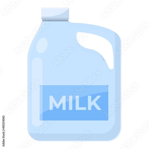Milk canister icon. Cartoon of milk canister vector icon for web design isolated on white background
