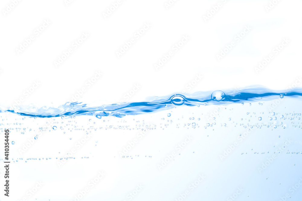 Clean water with water droplets and waves Clean water with water droplets and waves