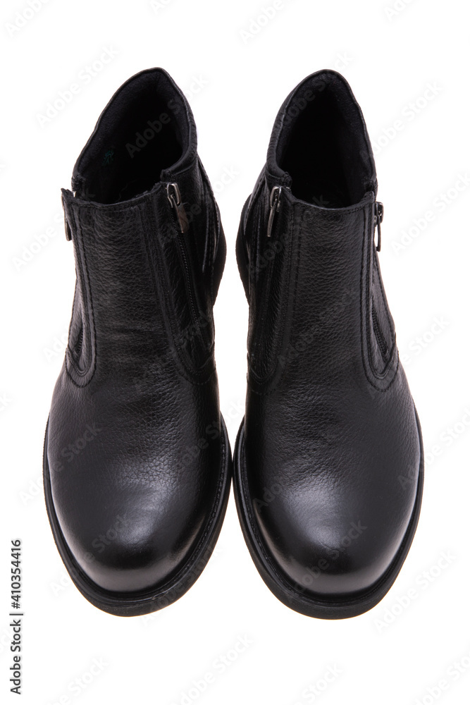 leather mens shoes isolated