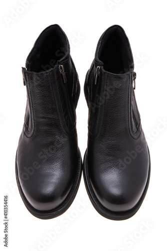 leather mens shoes isolated