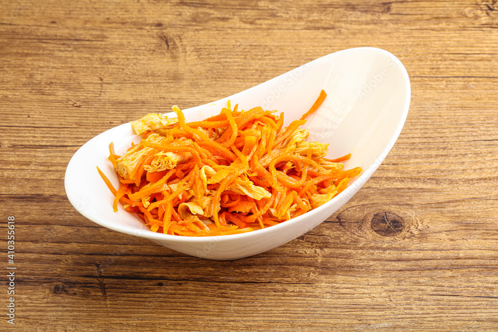 Korean soy asparagus with carrot Korean soy asparagus with carrot