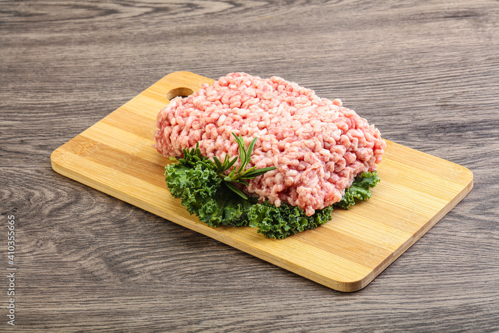 Raw pork minced meat for cooking Raw pork minced meat for cooking