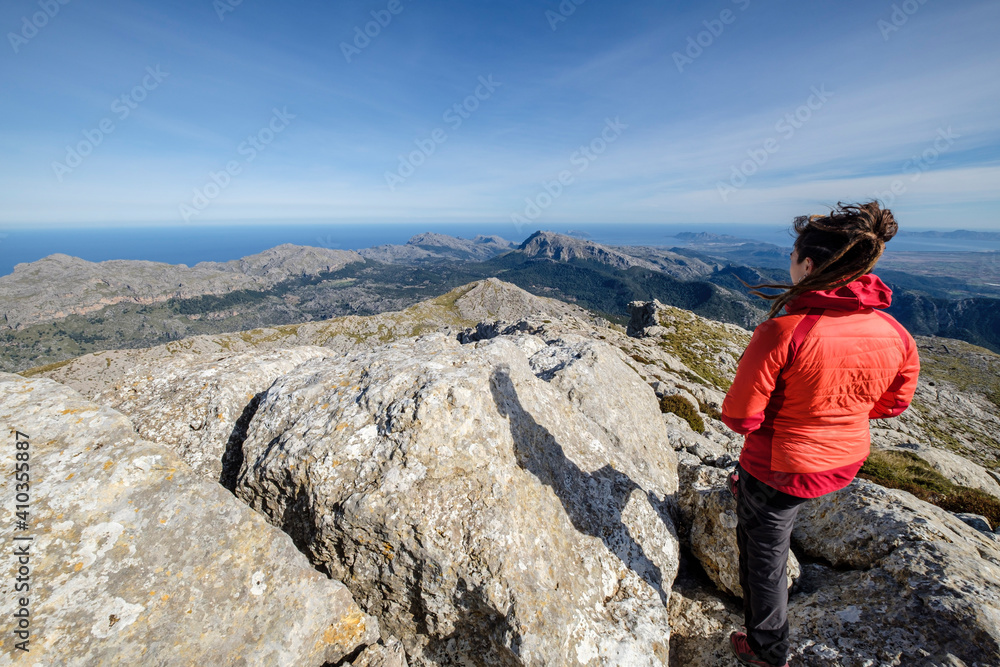 Masanella peak, Sierra de Tramontana, 1364 meters, municipality of Escorca, Mallorca, Balearic Islands, Spain