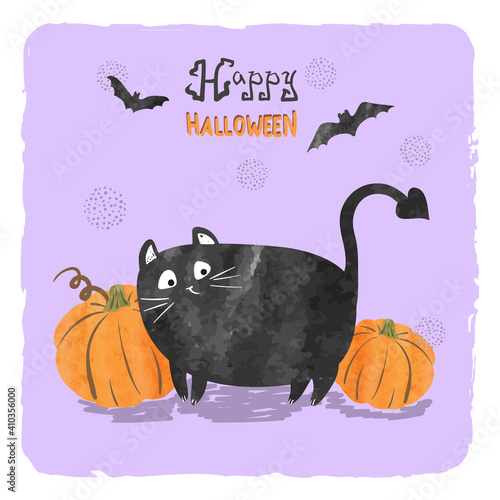 Happy Halloween greeting ca...