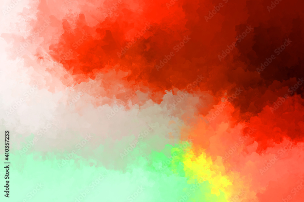 Fototapeta premium Brushed Painted Abstract Background. Brush stroked painting. Artistic vibrant and colorful wallpaper.
