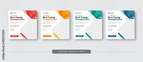 Be a young entrepreneur social media post template