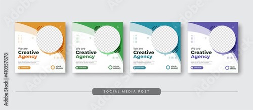 Creative agency social media post template