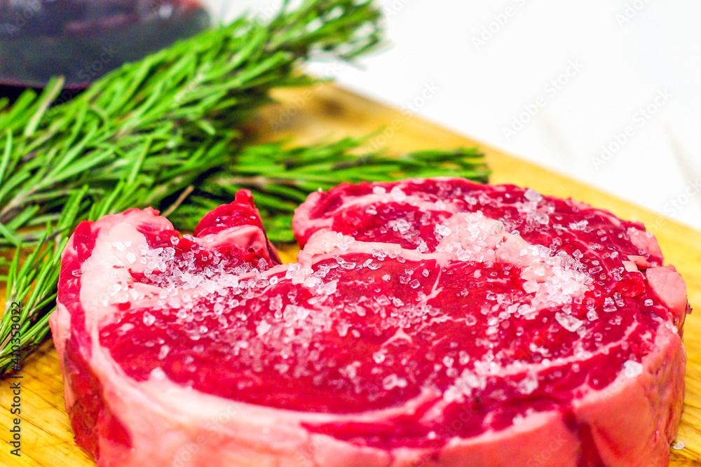beef fillet, ready for your barbeque and for your lunch, freshly prepared by the butcher and flavored with herbs, rosemary beef fillet, ready for your barbeque and for your lunch, freshly prepared by the butcher and flavored with herbs, rosemary
