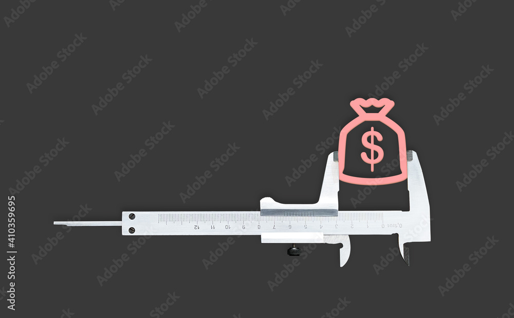 Naklejka premium Measuring instrument Vernier calipers