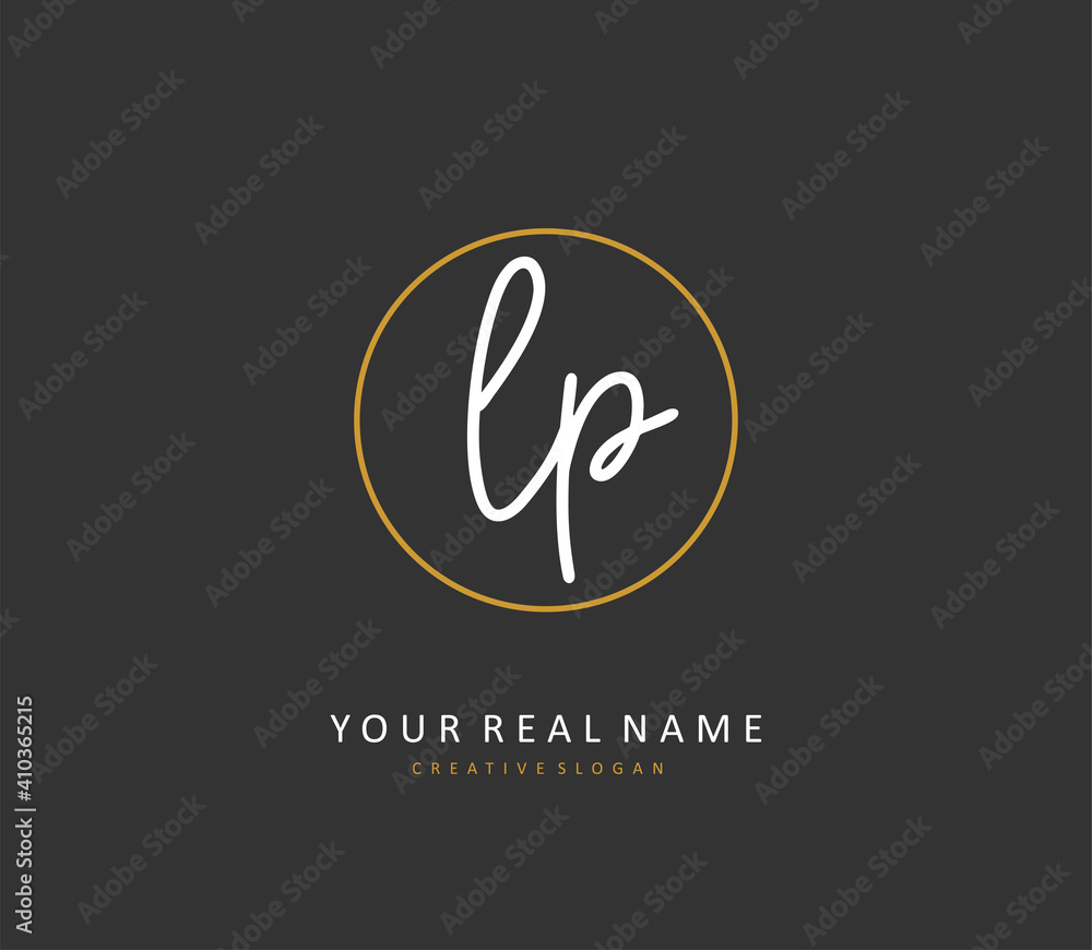LP Initial letter handwriting and signature logo. A concept handwriting initial logo with template element. LP Initial letter handwriting and signature logo. A concept handwriting initial logo with template element.