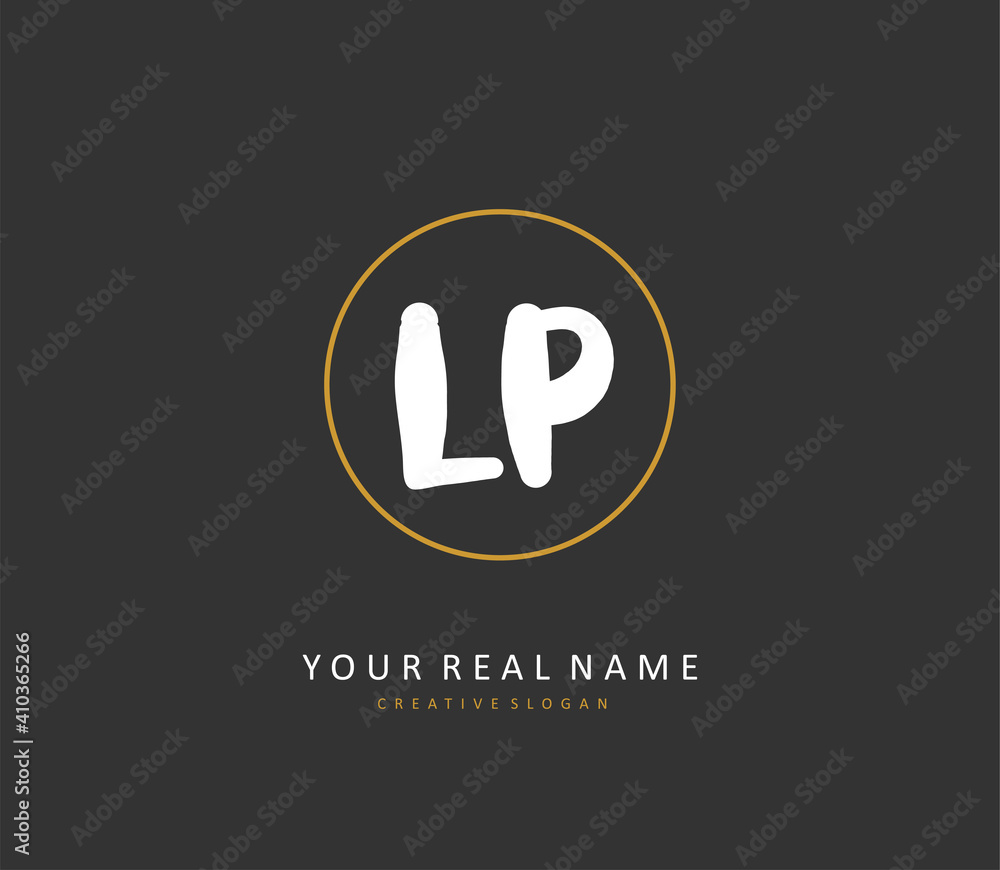 LP Initial letter handwriting and signature logo. A concept handwriting initial logo with template element. LP Initial letter handwriting and signature logo. A concept handwriting initial logo with template element.