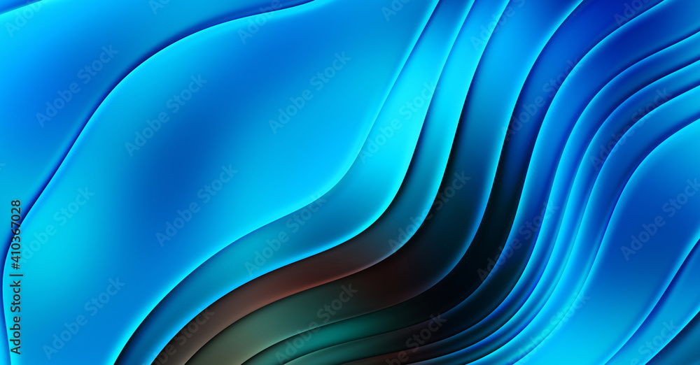 Fototapeta premium Abstract pattern glossy color background. Vibrant colorful wavy texture wall. Creative and beautiful wallpaper.