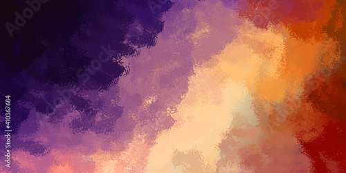 Abstract background of colorful brush strokes. Brushed vibrant wallpaper. Painted artistic creation. Unique and creative illustration.