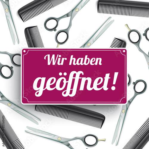 Friseursalon Geöffnet
