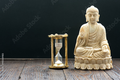 Photography buddha statue in calm rest pose
