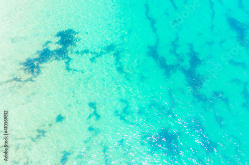 green and blue ocean water color
