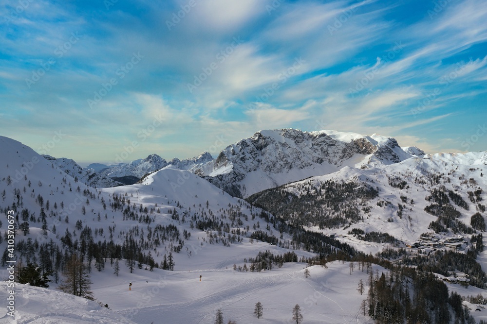 Fototapeta premium Ski Gebiet Nassfeld