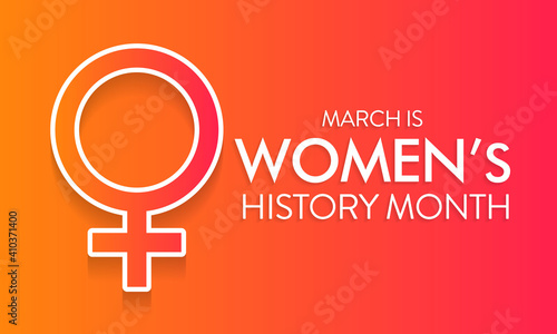 Women's History Month is an annual declared month that highlights the contributions of women to events in history and contemporary society, observed in March. Vector illustration design.