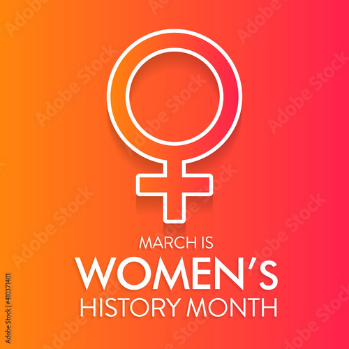 Women's History Month is an annual declared month that highlights the contributions of women to events in history and contemporary society, observed in March. Vector illustration design.