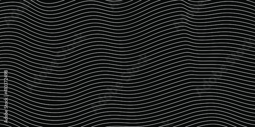 Modern white wave stripes o...