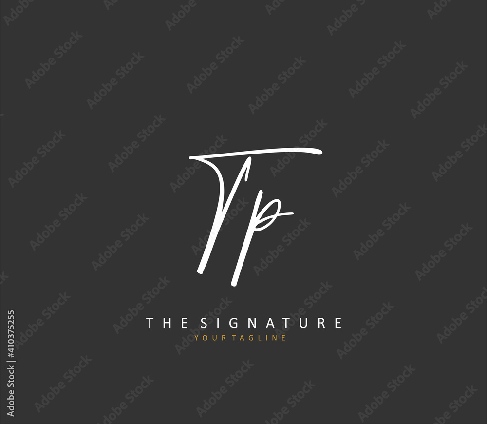 TP Initial letter handwriting and signature logo. A concept handwriting initial logo with template element. TP Initial letter handwriting and signature logo. A concept handwriting initial logo with template element.