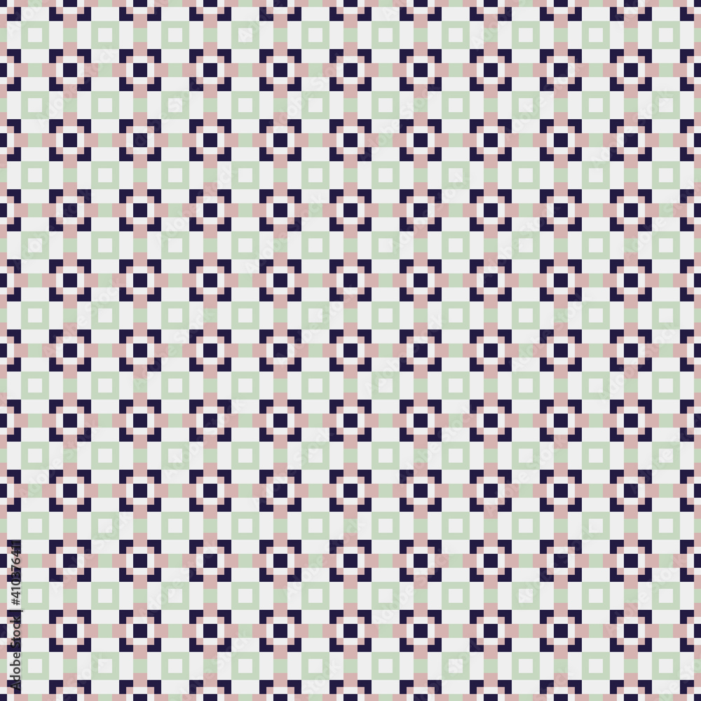 Fototapeta premium Abstract Cross Pattern generative computational art illustration