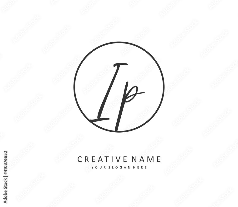 IP Initial letter handwriting and signature logo. A concept handwriting initial logo with template element. IP Initial letter handwriting and signature logo. A concept handwriting initial logo with template element.