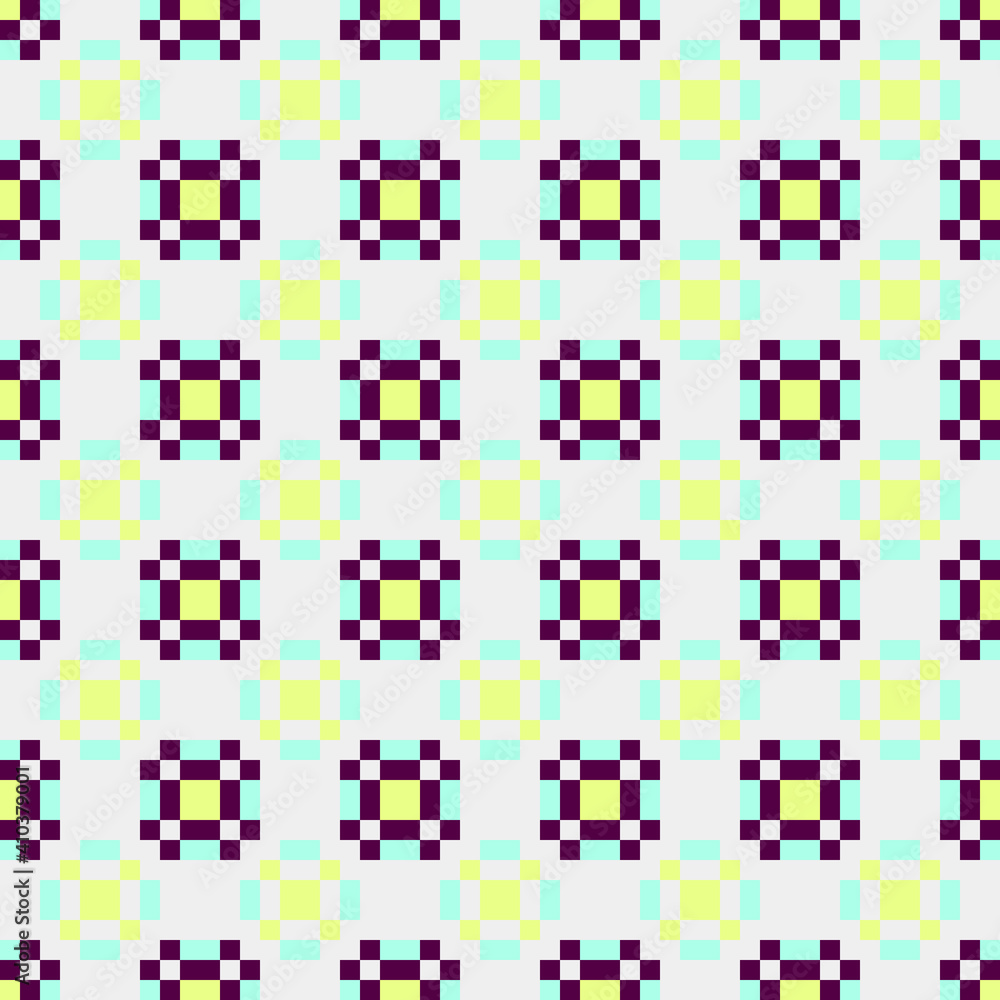 Abstract Cross Pattern generative computational art illustration