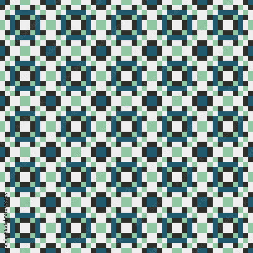 Fototapeta premium Abstract Cross Pattern generative computational art illustration