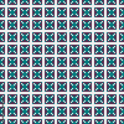 Abstract Cross Pattern generative computational art illustration