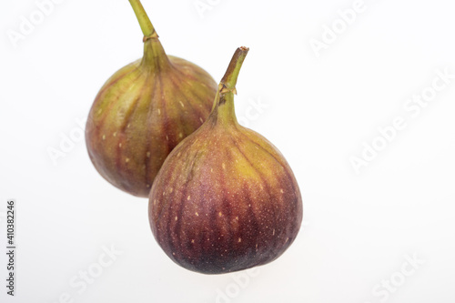 fresh figs isolated on white background