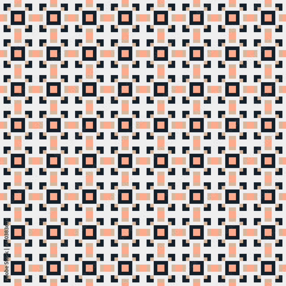 Fototapeta premium Abstract Cross Pattern generative computational art illustration