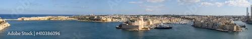 Panorama of the Three Cities ,Malta.
