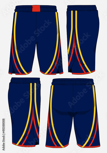 Basketball sports short template apparel