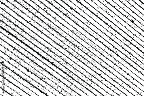 Grunge texture of the ends of drywall sheets. Monochrome background of diagonal strips of cement surface. Overlay template. Vector illustration