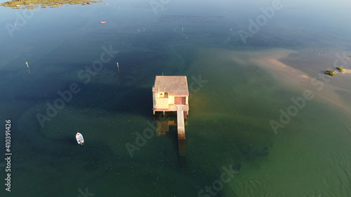 Abandoned Lifeguard building in Fuseta, Algarve