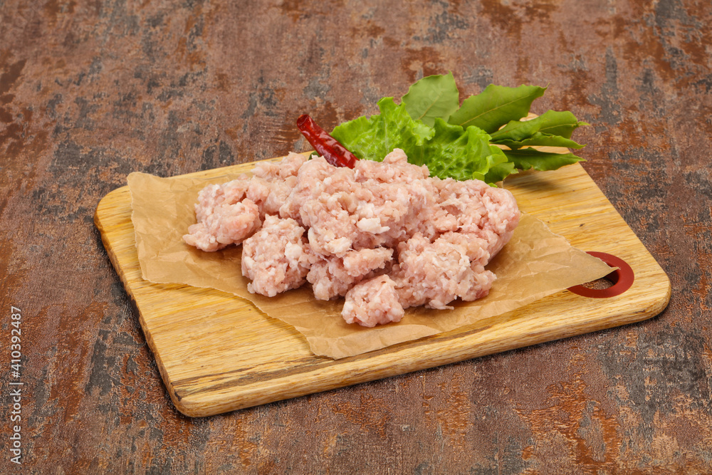 Homemade pork minced meat for cooking Homemade pork minced meat for cooking