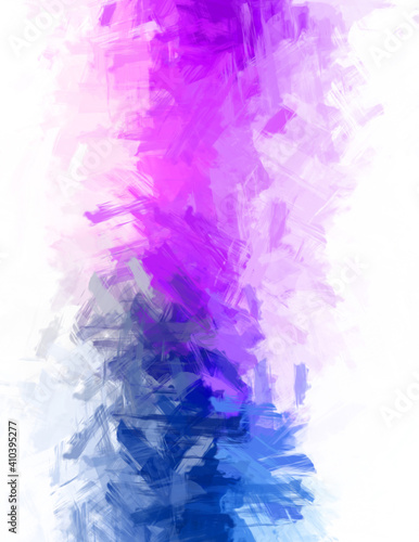 Modern art. Brushed Painted Abstract Background. Brush stroked painting. Strokes of paint. 2D Illustration. © Hybrid Graphics