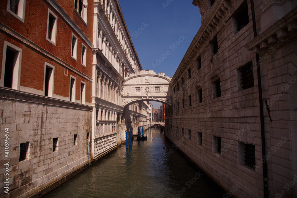 Venice, Italy - September 2020: Cozy canals of Venice