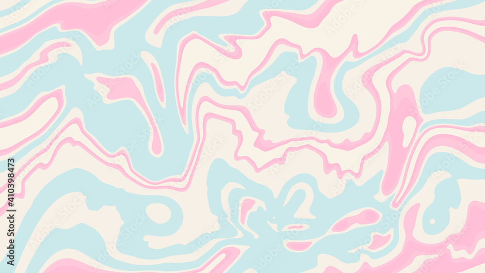 Liquid abstract background. Marble texture in pastel colors.