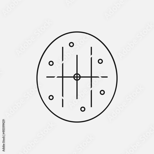 Biscuit Gluten free food allergy product dietary label. Vector icon for apps and websites