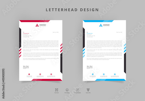 Business Marketing letterhead template Vector